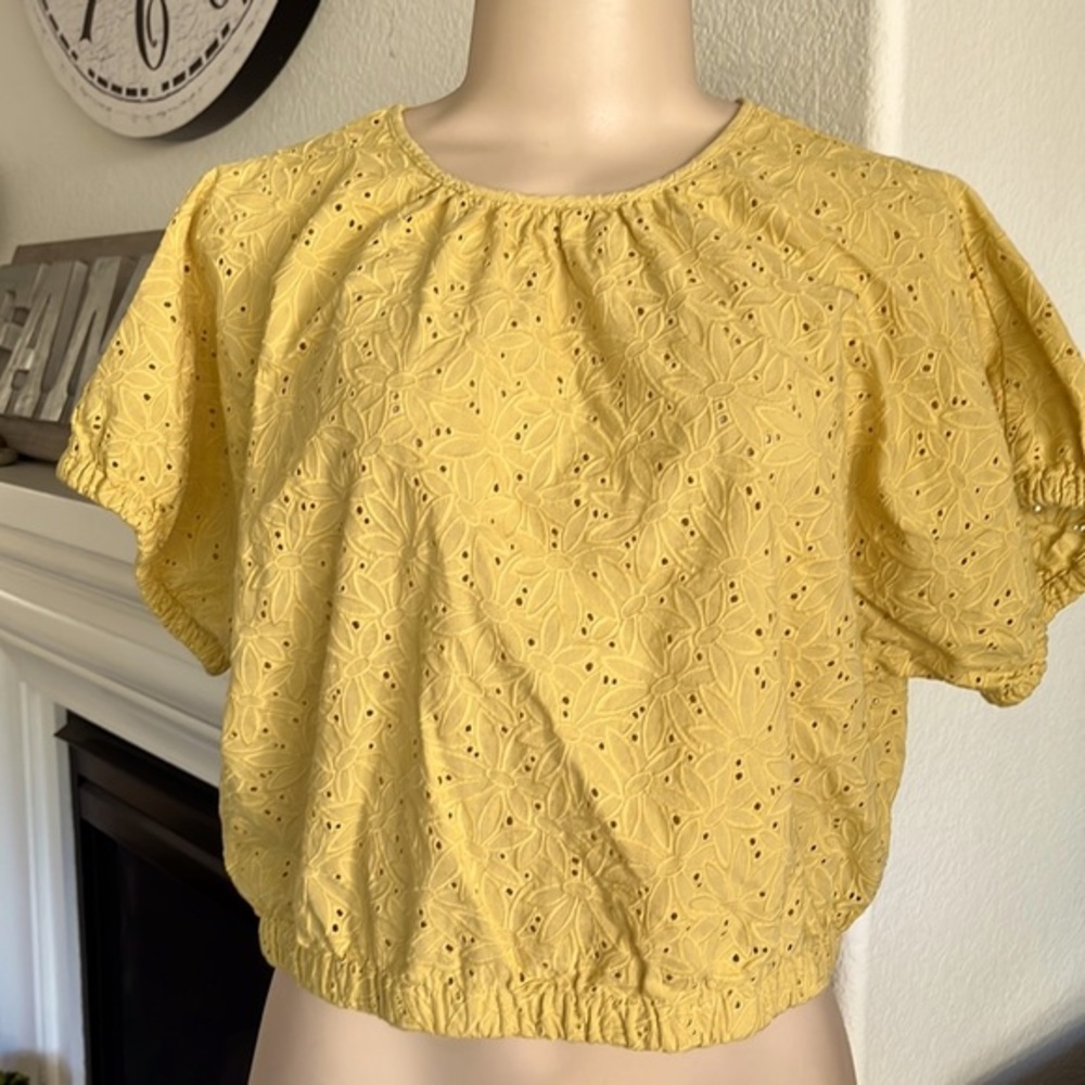 Madewell Yellow Crop Top